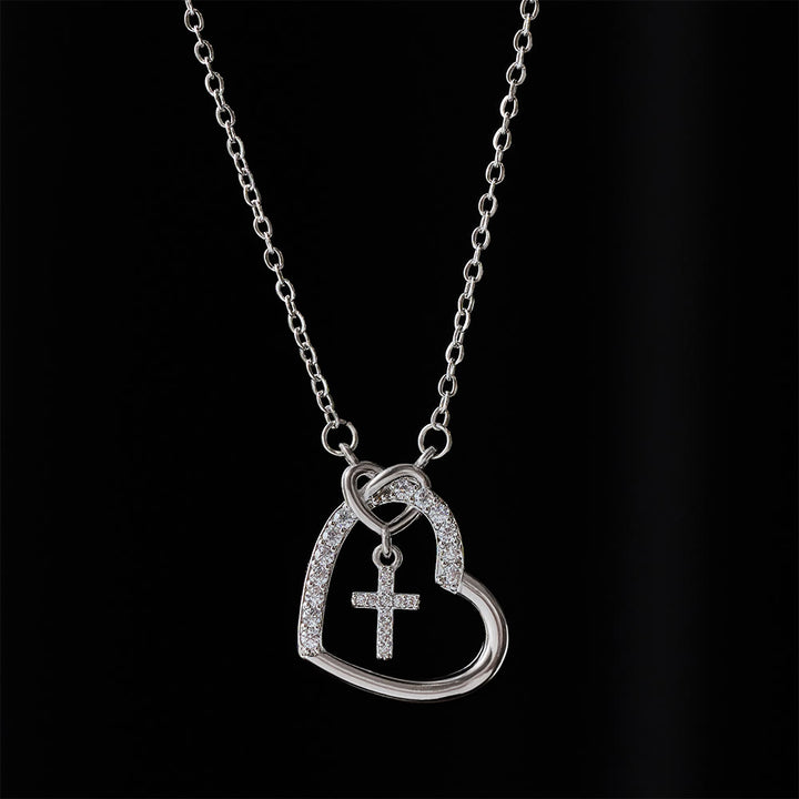 Christianartworkshop Intertwined Heart Cross Necklace with Card: Embody His Easter Joy & Grace - image 8