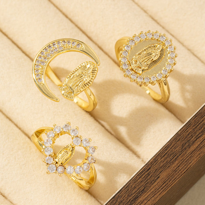 FREE Today: Heart/Moon/Oval Style Our Lady Ring: Sacred Devotion & Radiant Grace - image 1