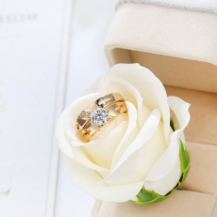 FREE Today: Stackable Cross Band Ring Set: Timeless Symbol of Faith & Eternal Light - image 8