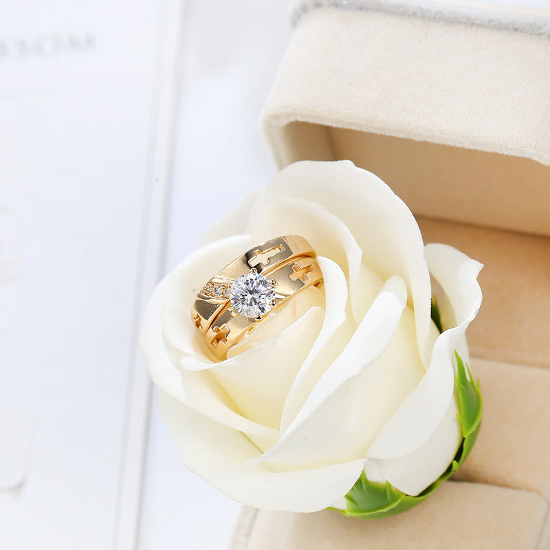 Christianartworkshop Stackable Cross Band Ring Set: Timeless Symbol of Faith & Eternal Light - image 8