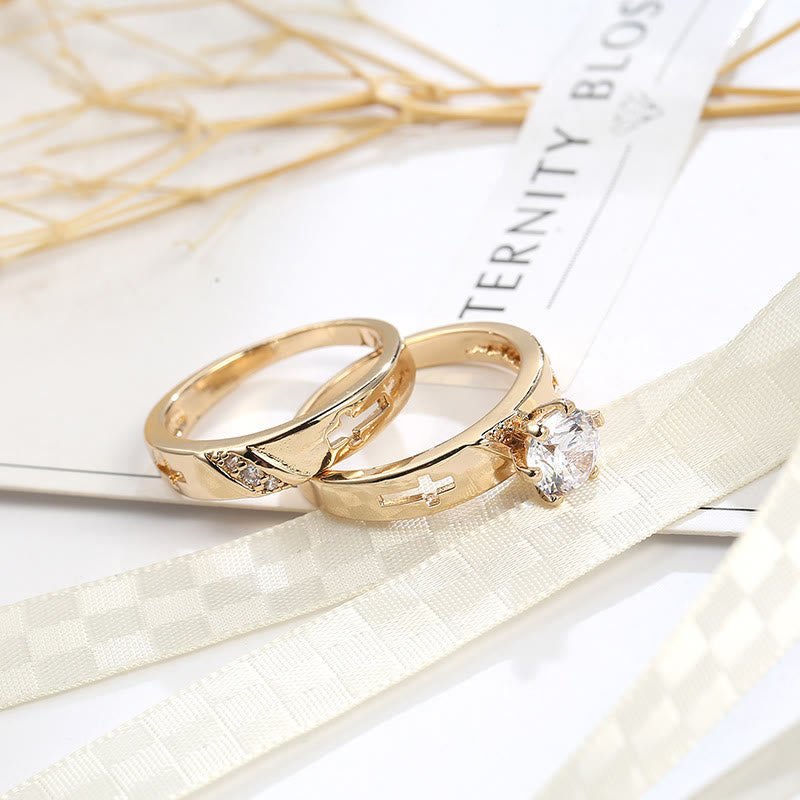 Christianartworkshop Stackable Cross Band Ring Set: Timeless Symbol of Faith & Eternal Light - image 9