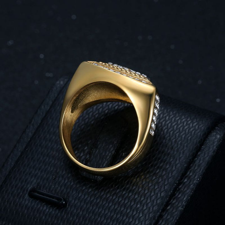 Christianartworkshop Bold Shield Cross Band Ring: Timeless Emblem of Faith and Courage - image 2