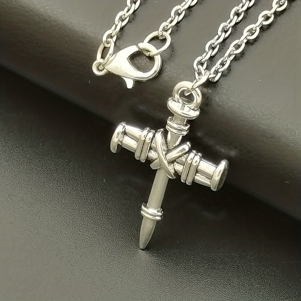Christianartworkshop Nail Cross Link Necklace: A Symbol of Sacred Strength and Redemption - image 4