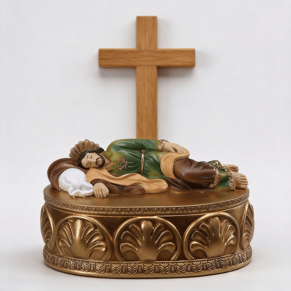 Christianartworkshop Ornate Reclining Jesus Resin Rosary Holder: Merging Artistry with Spiritual Comfort - image 3