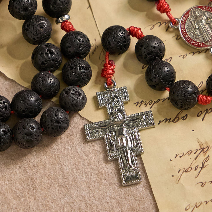Christianartworkshop Byzantine Volcanic Stone Rosary: A Symbol of Steadfast Faith in Every Prayer - image 7