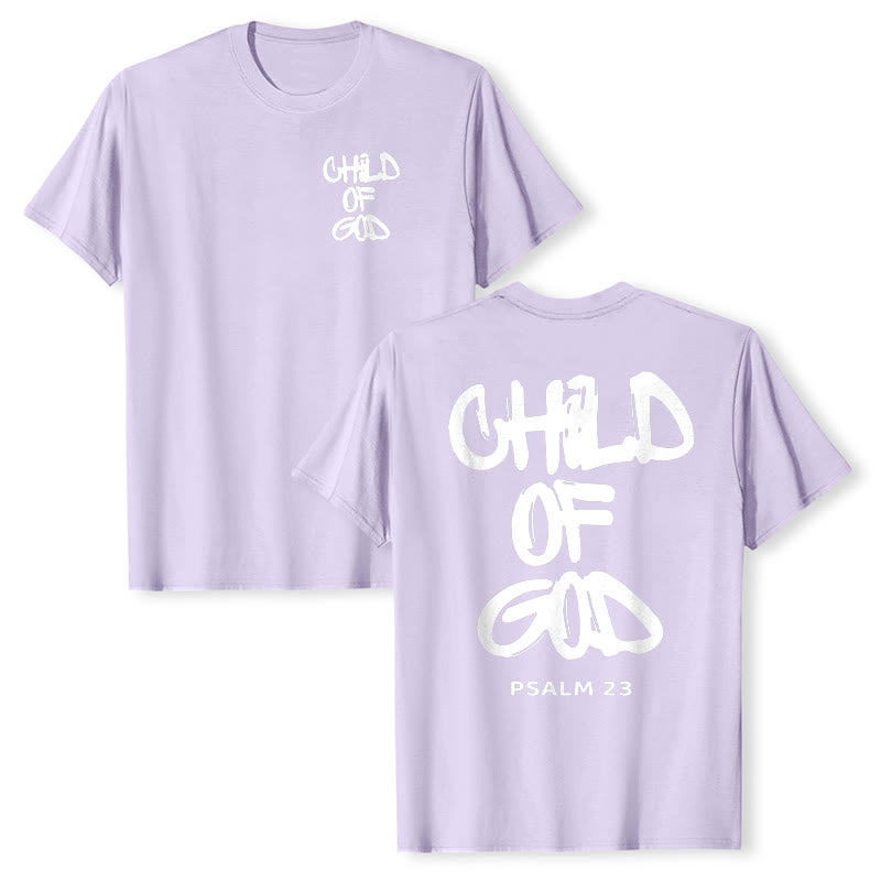 Christianartworkshop Child of God Cotton Adult T-shirt - Purple - 2XL - image 30