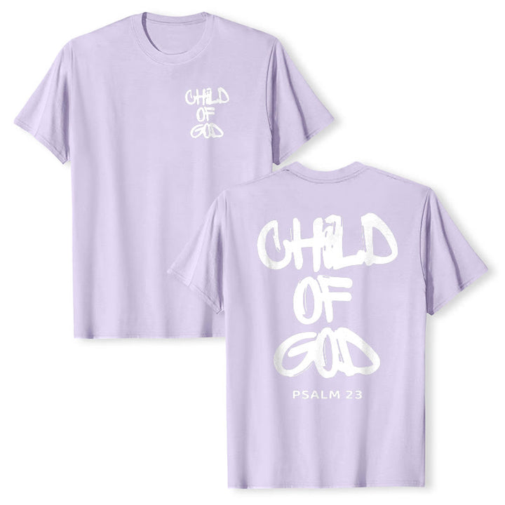 Christianartworkshop Child of God Cotton Adult T-shirt - Purple - 2XL - image 30