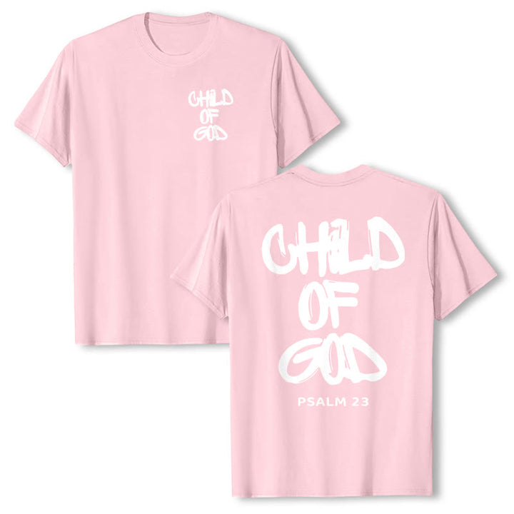 Christianartworkshop Child of God Cotton Adult T-shirt - Pink - 2XL - image 18