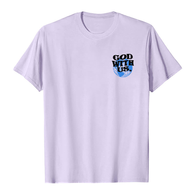 Christianartworkshop God With Us Cotton T-Shirt - image 26
