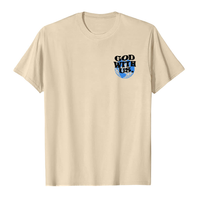 Christianartworkshop God With Us Cotton T-Shirt - image 8