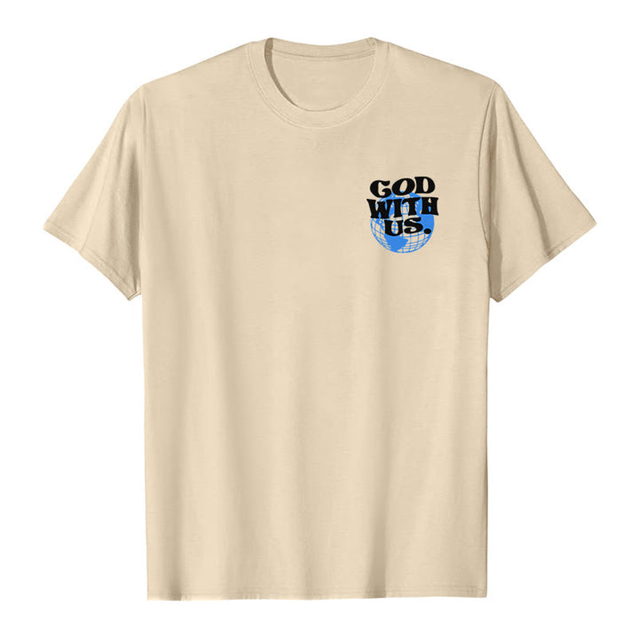 Christianartworkshop God With Us Cotton T-Shirt - image 8