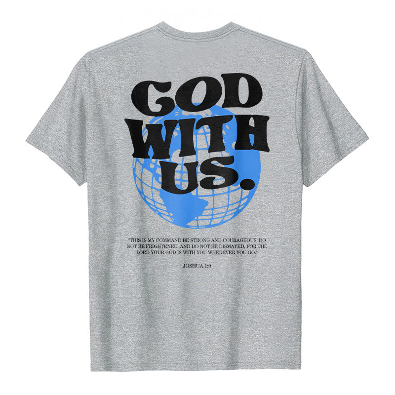 Christianartworkshop God With Us Cotton T-Shirt - image 10