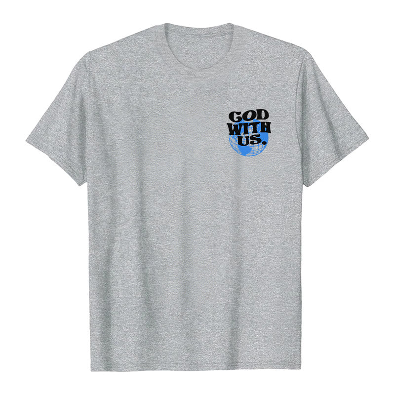 Christianartworkshop God With Us Cotton T-Shirt - image 11