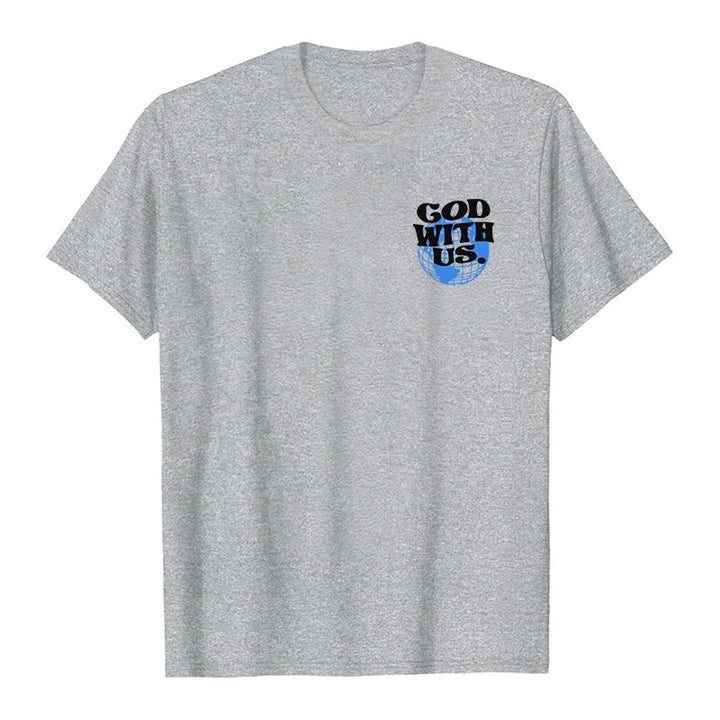 Christianartworkshop God With Us Cotton T-Shirt - image 11