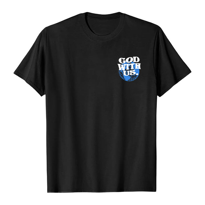 Christianartworkshop God With Us Cotton T-Shirt - image 5