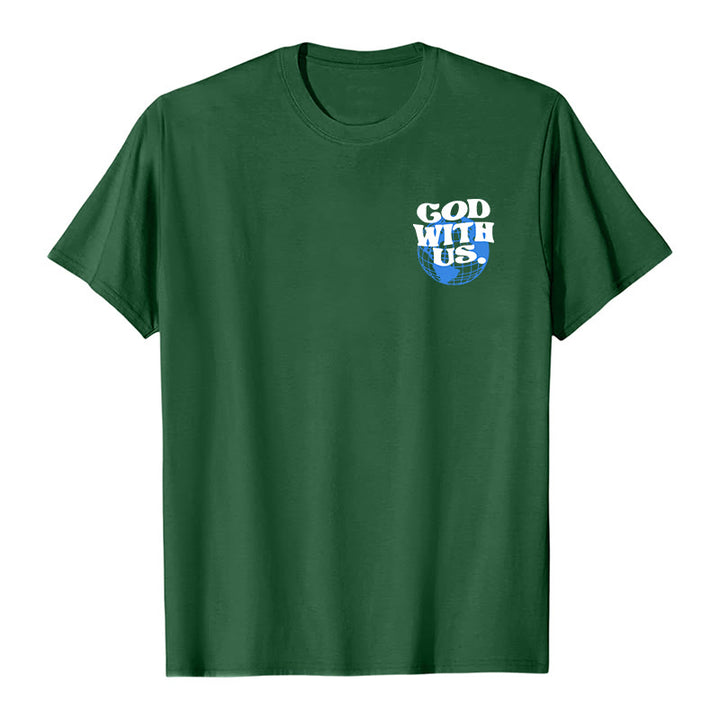 Christianartworkshop God With Us Cotton T-Shirt - image 23