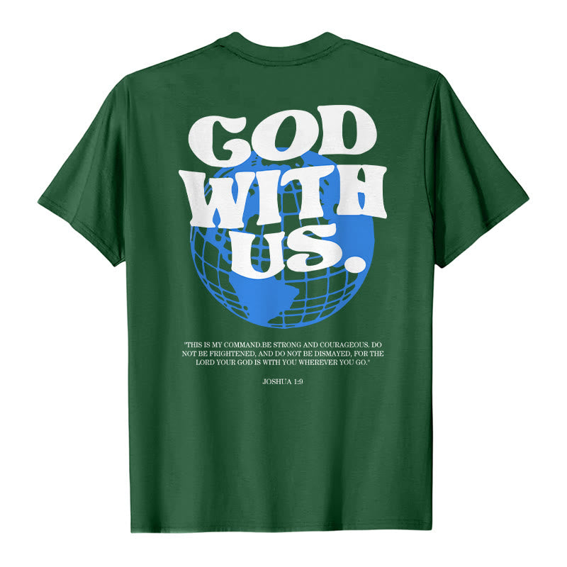 Christianartworkshop God With Us Cotton T-Shirt - image 22