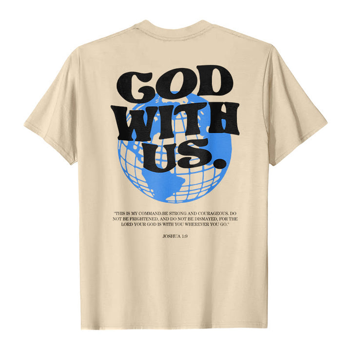 Christianartworkshop God With Us Cotton T-Shirt - image 7