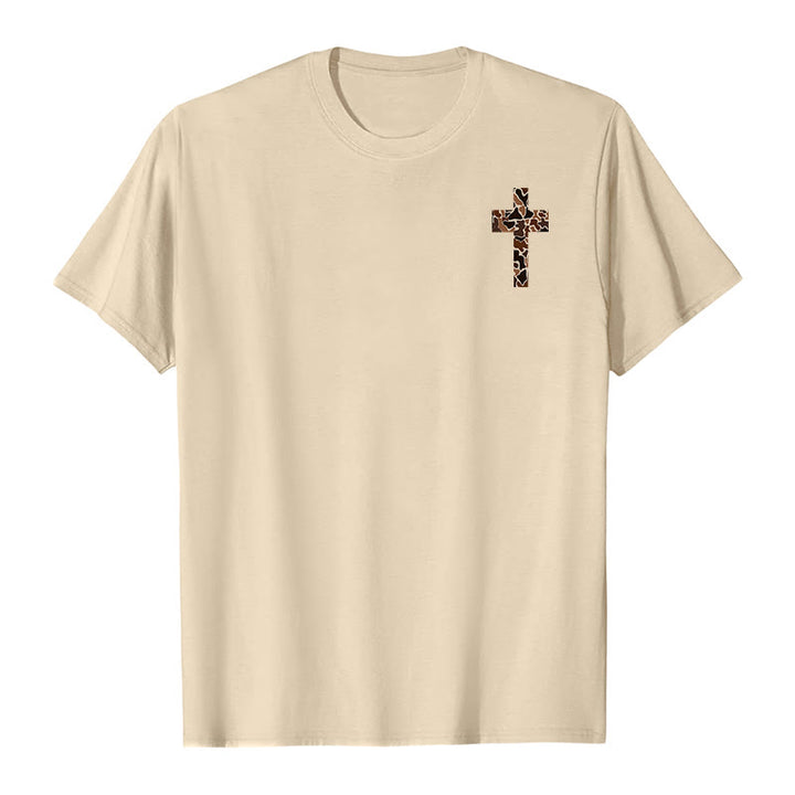 Christianartworkshop Camo Cross Design With Philippians 4:13 Verse Christian T-Shirt - image 11