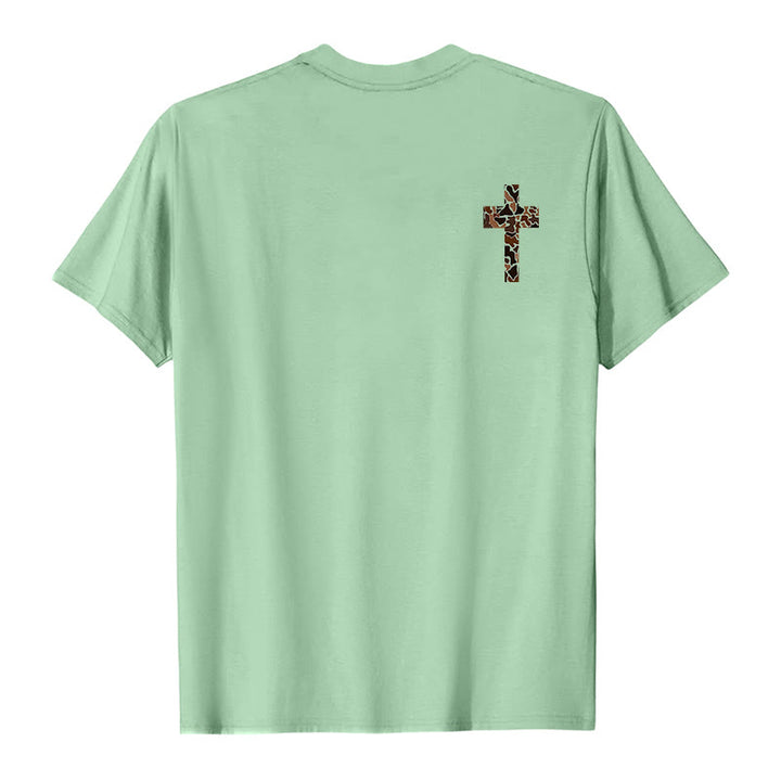 Christianartworkshop Camo Cross Design With Philippians 4:13 Verse Christian T-Shirt - image 23