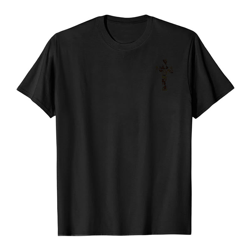 Christianartworkshop Camo Cross Design With Philippians 4:13 Verse Christian T-Shirt - image 5