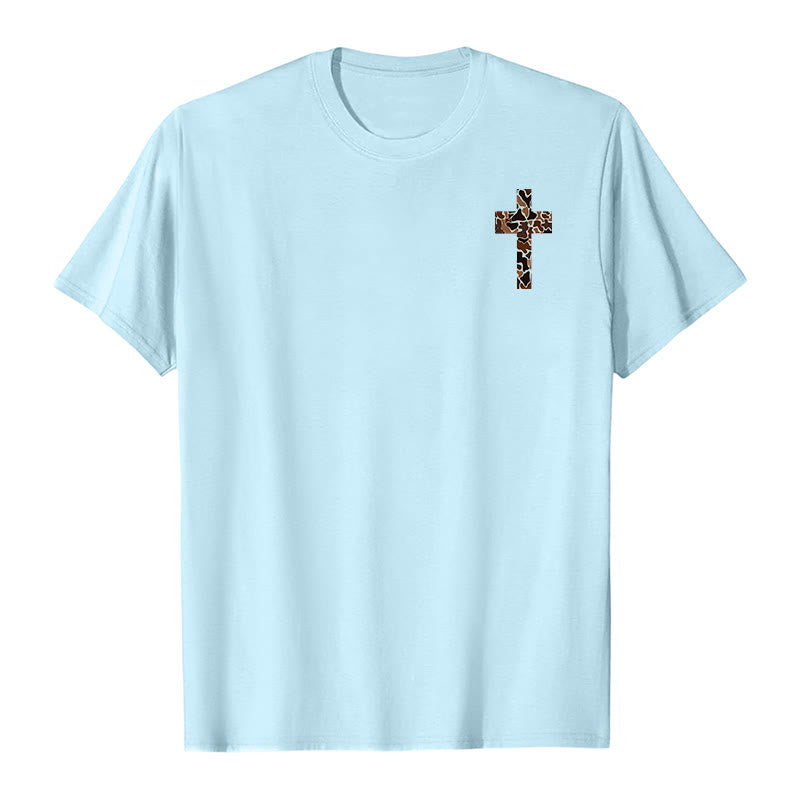 Christianartworkshop Camo Cross Design With Philippians 4:13 Verse Christian T-Shirt - image 14