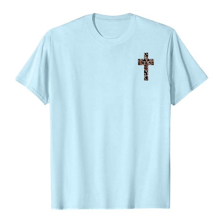 Christianartworkshop Camo Cross Design With Philippians 4:13 Verse Christian T-Shirt - image 14