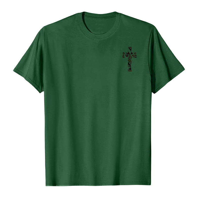 Christianartworkshop Camo Cross Design With Philippians 4:13 Verse Christian T-Shirt - image 26