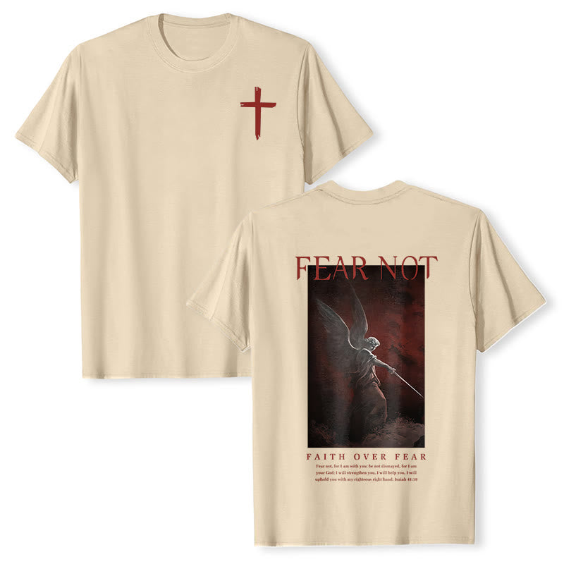 Christianartworkshop "FEAR NOT" Short Sleeve T-shirt - Apricot - 2XL - image 10