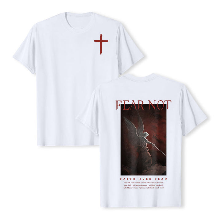 Christianartworkshop "FEAR NOT" Short Sleeve T-shirt - White - 2XL - image 4