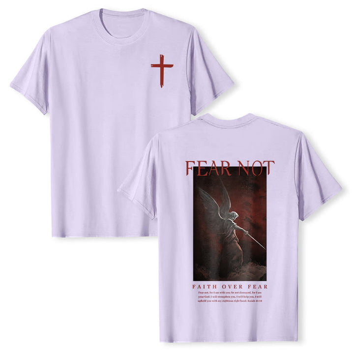 Christianartworkshop "FEAR NOT" Short Sleeve T-shirt - Purple - 2XL - image 16