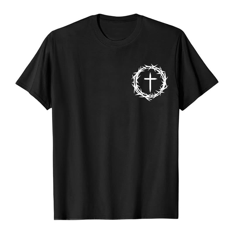 Christianartworkshop A Lot Can Happen In 3 Days Thorn Crown Cross Unisex T-shirt - image 4