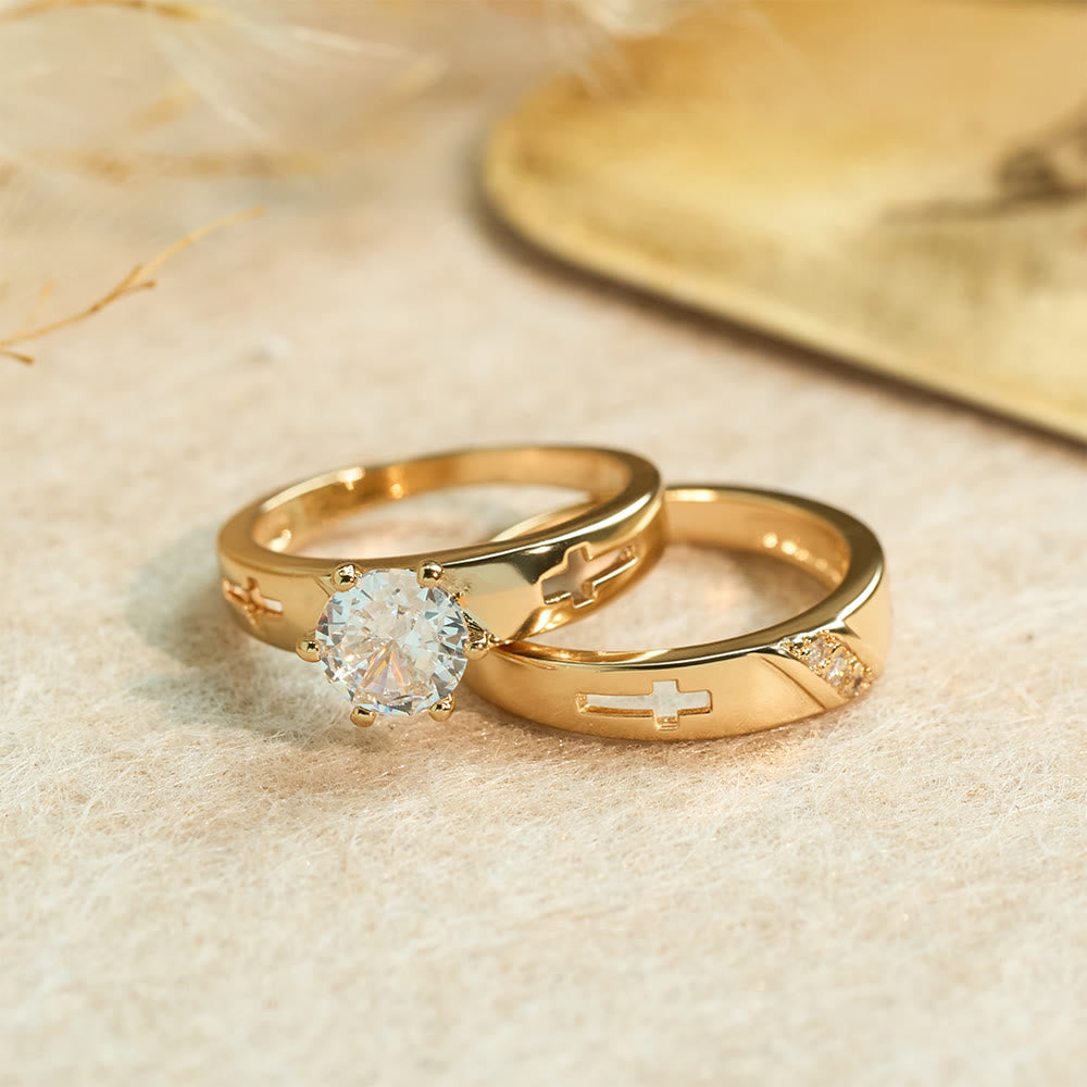 Christianartworkshop Stackable Cross Band Ring Set: Timeless Symbol of Faith & Eternal Light - image 4