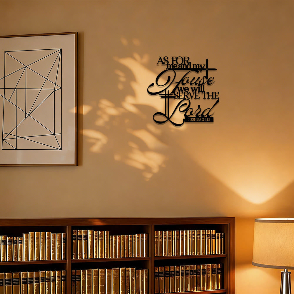 Christianartworkshop As for me and my house Joshua 24:15 Metal Wall Decor: Embody His Unifying Grace - image 4
