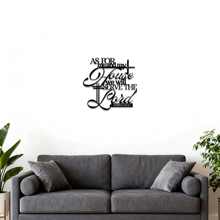 Christianartworkshop As for me and my house Joshua 24:15 Metal Wall Decor: Embody His Unifying Grace - image 3
