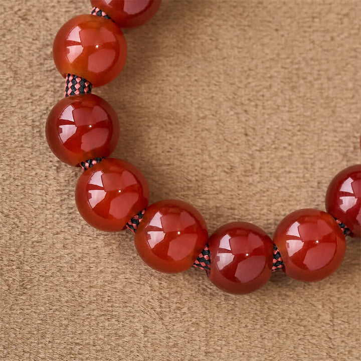 Christianartworkshop Divine Mercy Guardian Pocket Rosary with Natural Red Agate Beads - image 5