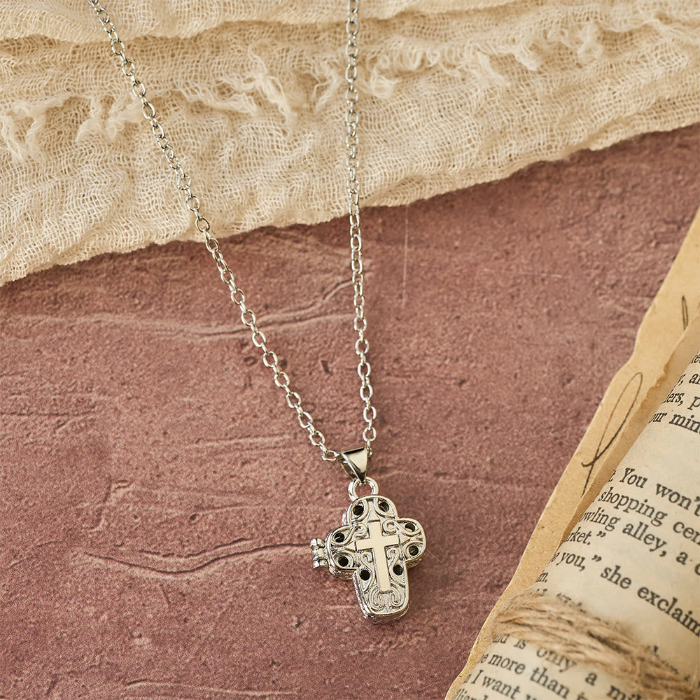 Christianartworkshop Locket Cross Necklace with Intricate Filigree: A Symbol of Sacred Secrecy & Devotion - image 3