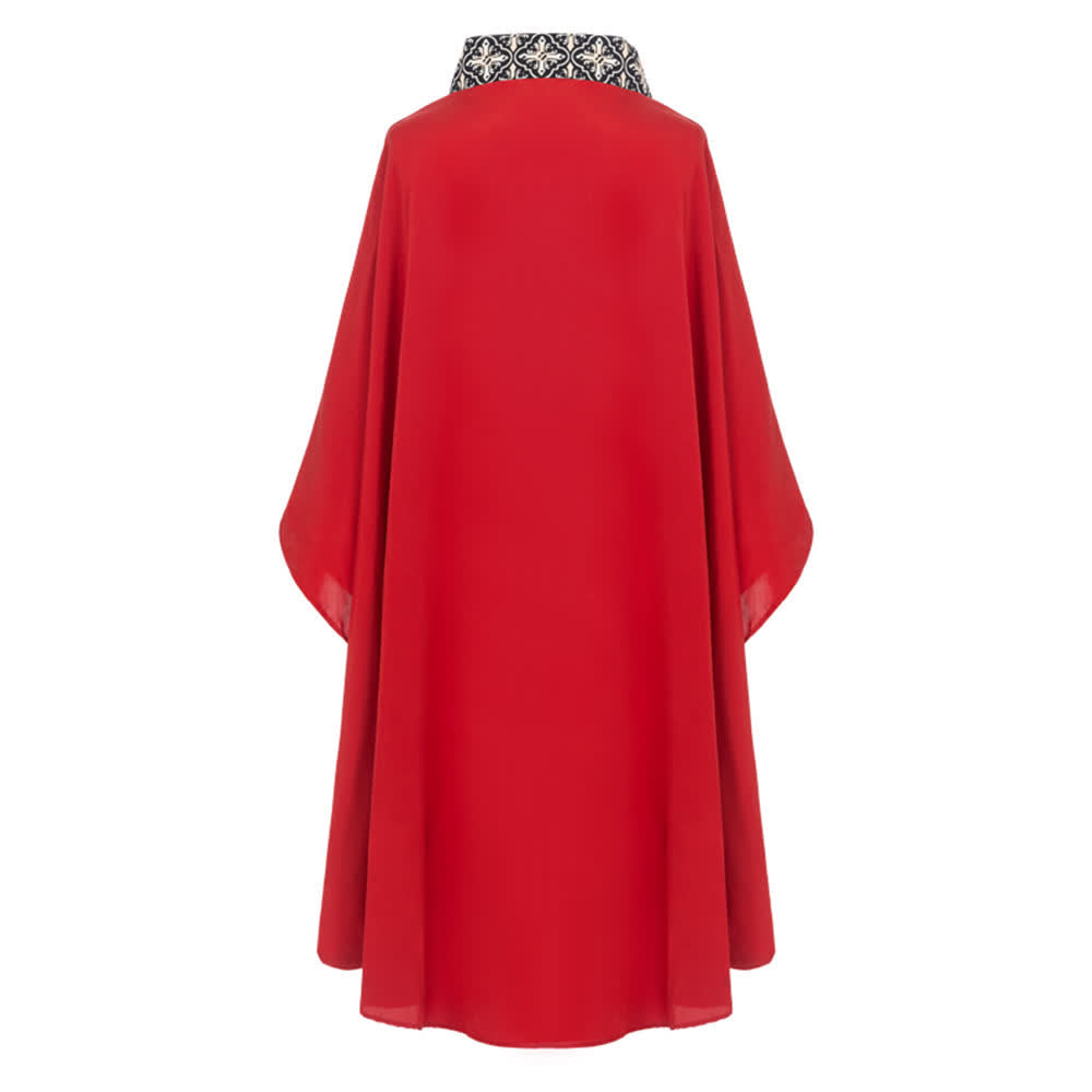 Christianartworkshop Multicolor Ornate Cross Cassock Clergy Robe for Sacred Ceremonies - image 6