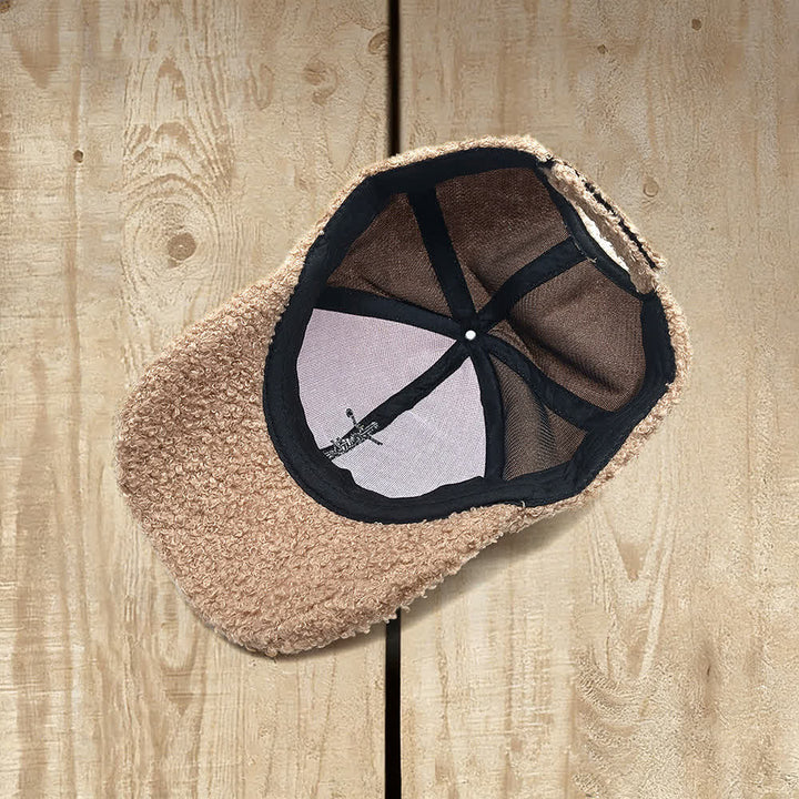 Christianartworkshop Faith Cross Embroidered Fuzzy Baseball Cap - image 7