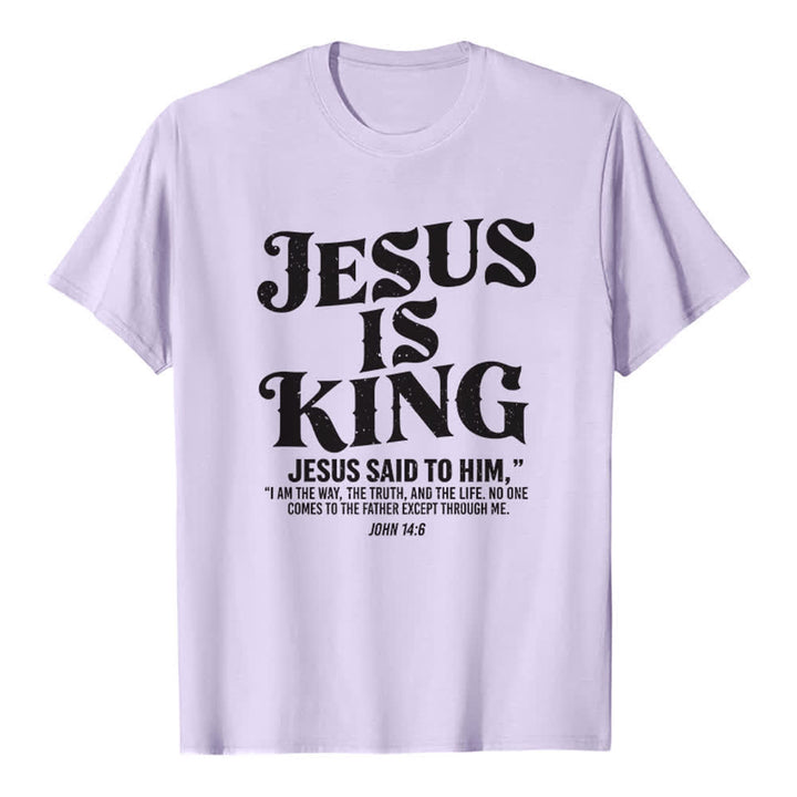 Christianartworkshop Jesus Is King John 14:6 Premium T-Shirt - Purple - 2XL - image 2
