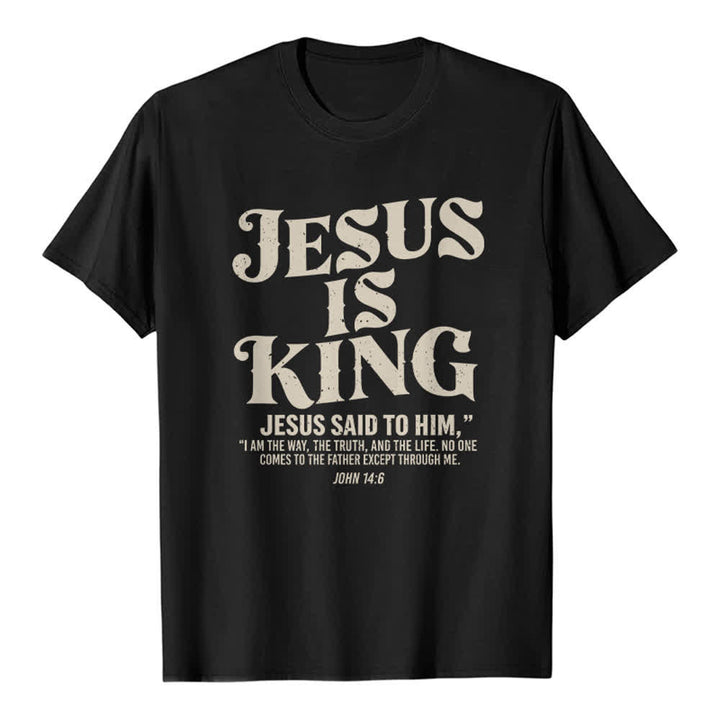 Christianartworkshop Jesus Is King John 14:6 Premium T-Shirt - Black - 2XL - image 8