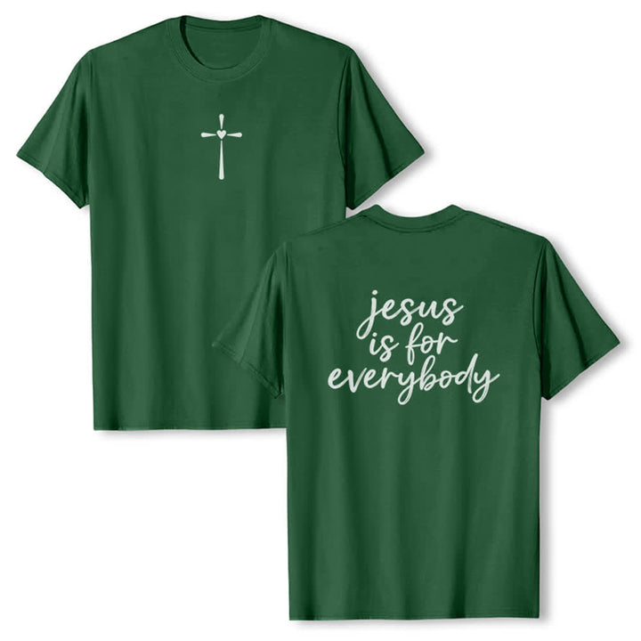 Christianartworkshop Jesus Is For Everybody Premium T-Shirt - Dark Green - 2XL - image 12