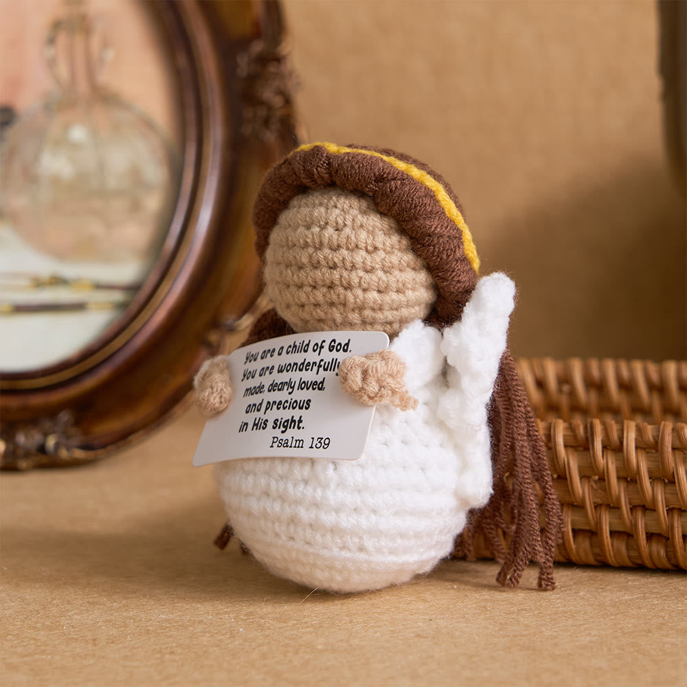 FREE Today: Crocheted Q-Version Jesus & Angel & Cross Doll: Emblem of Divine Joy & Grace - image 7