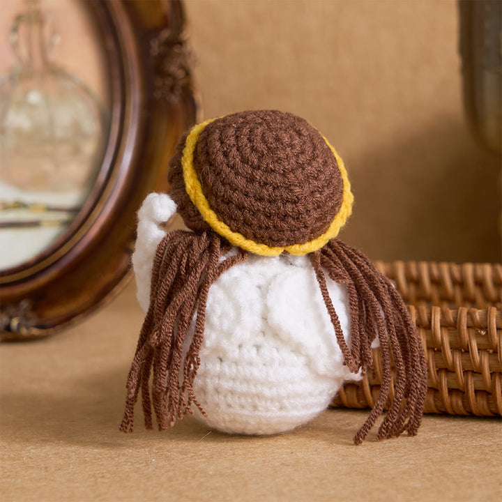 Christianartworkshop Crocheted Q-Version Jesus & Angel & Cross Set: Emblem of Divine Joy & Grace - image 8