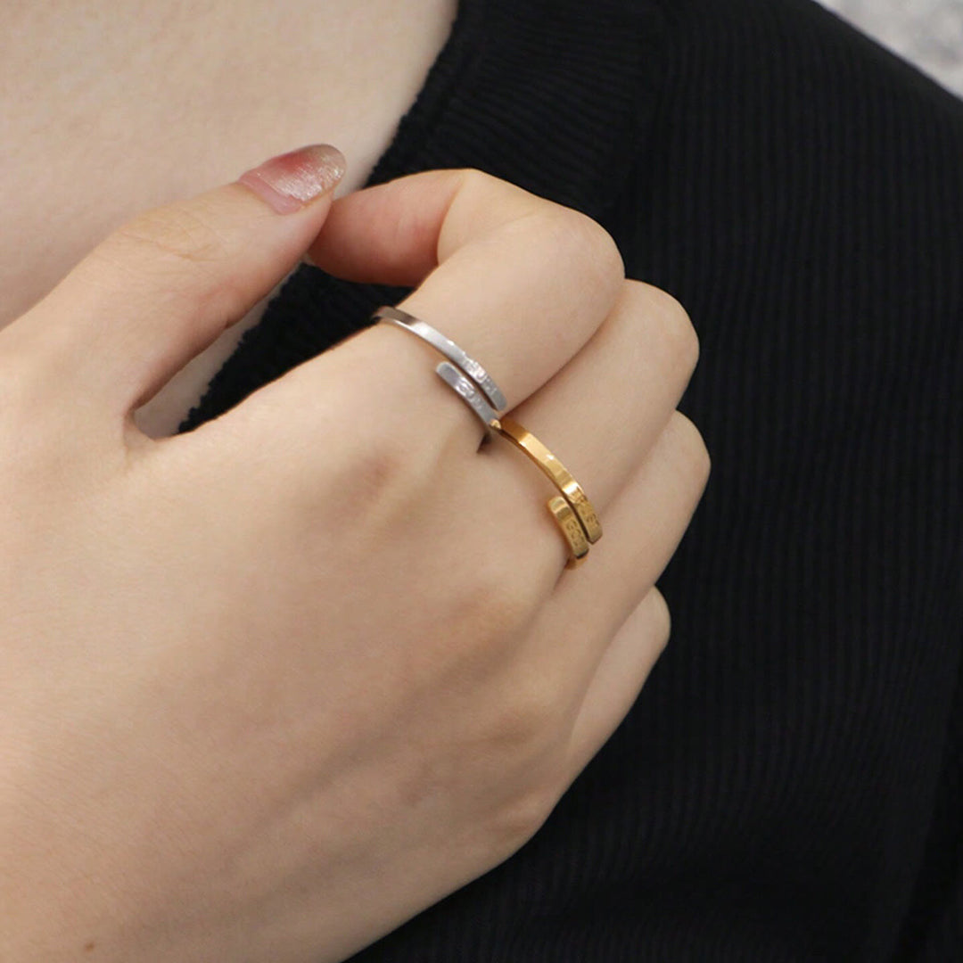 Christianartworkshop TRUST GOD Split-Band Ring: Steady Companion of Divine Trust - image 4