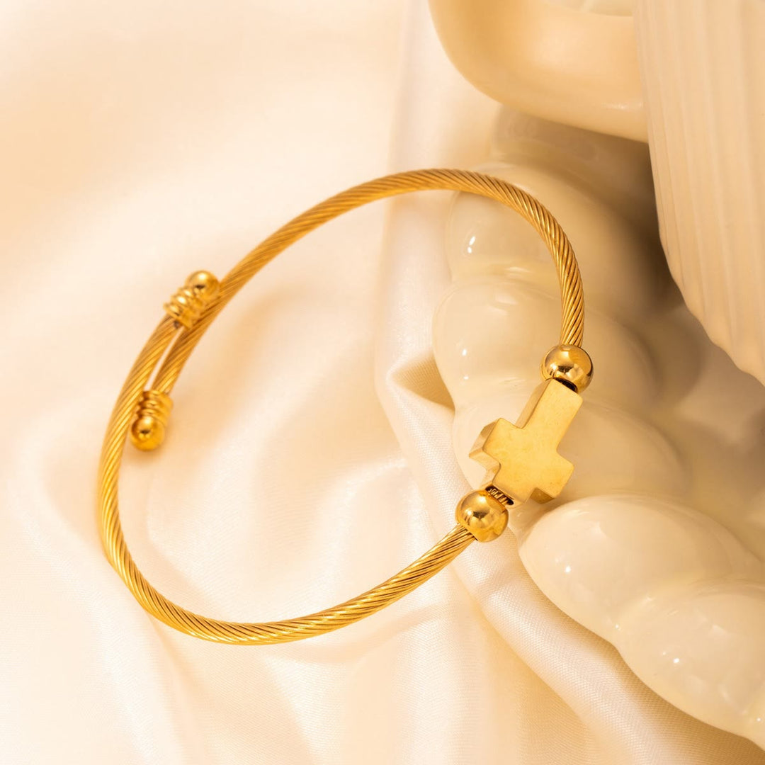 FREE Today: Three-Color Minimalist Cross Twisted Bracelet: Light of Christ’s Grace in Every Wear - image 10