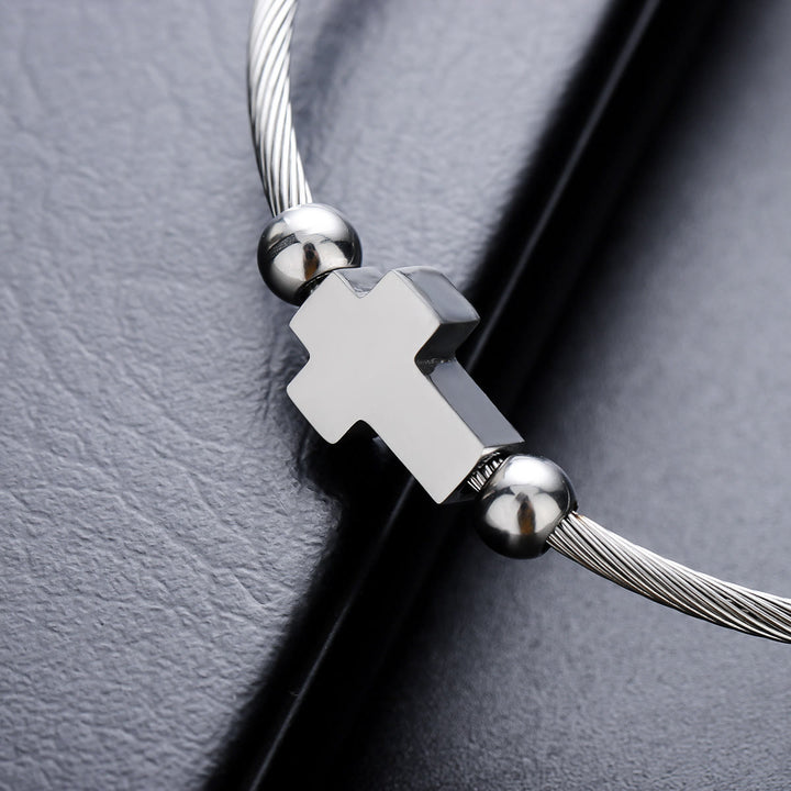 FREE Today: Three-Color Minimalist Cross Twisted Bracelet: Light of Christ’s Grace in Every Wear - image 6