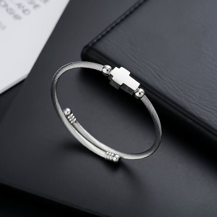 FREE Today: Three-Color Minimalist Cross Twisted Bracelet: Light of Christ’s Grace in Every Wear - image 5