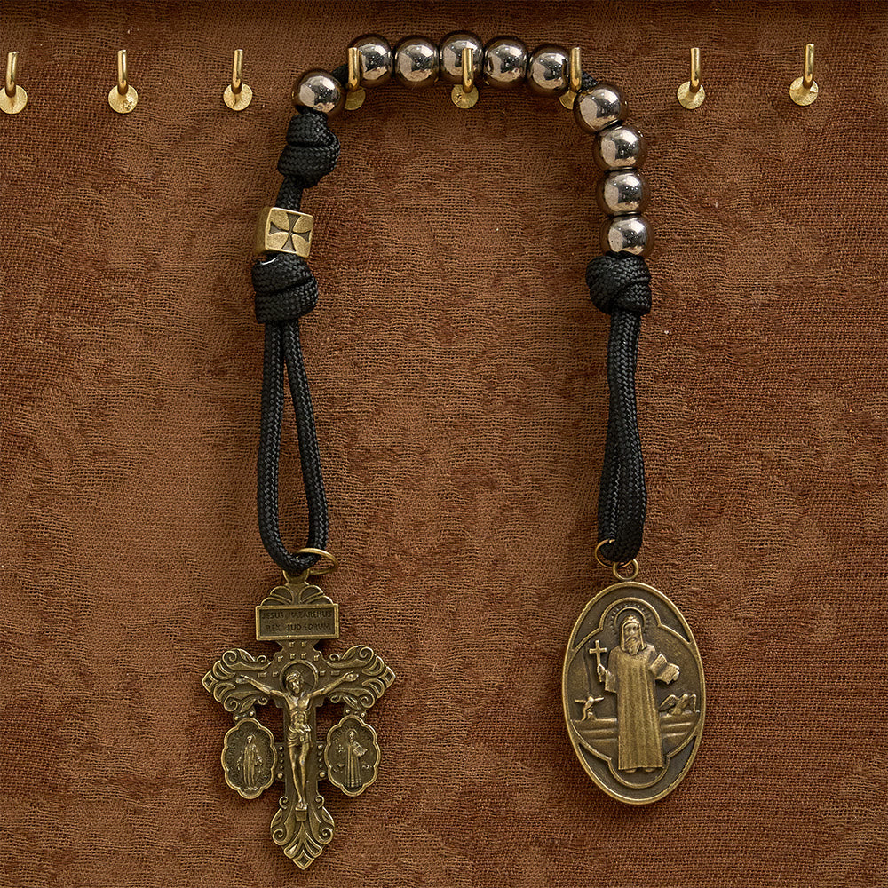 Christianartworkshop Paracord St.Benedict Pocket Rosary: Emblem of Unbreakable Faith & Protection - image 3