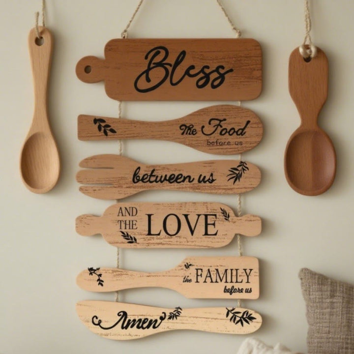 Christianartworkshop Four-Style Rustic Wooden Blessing Wall Art: A Symbol of Familial Faith & Fellowship - D - image 9